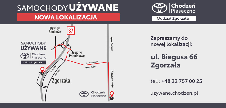 Toyota Chodzeń Piaseczno o. ZGORZAŁA